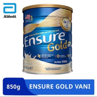 sữa ensure gold hương vani lon 850g date mới nhất 05/2022