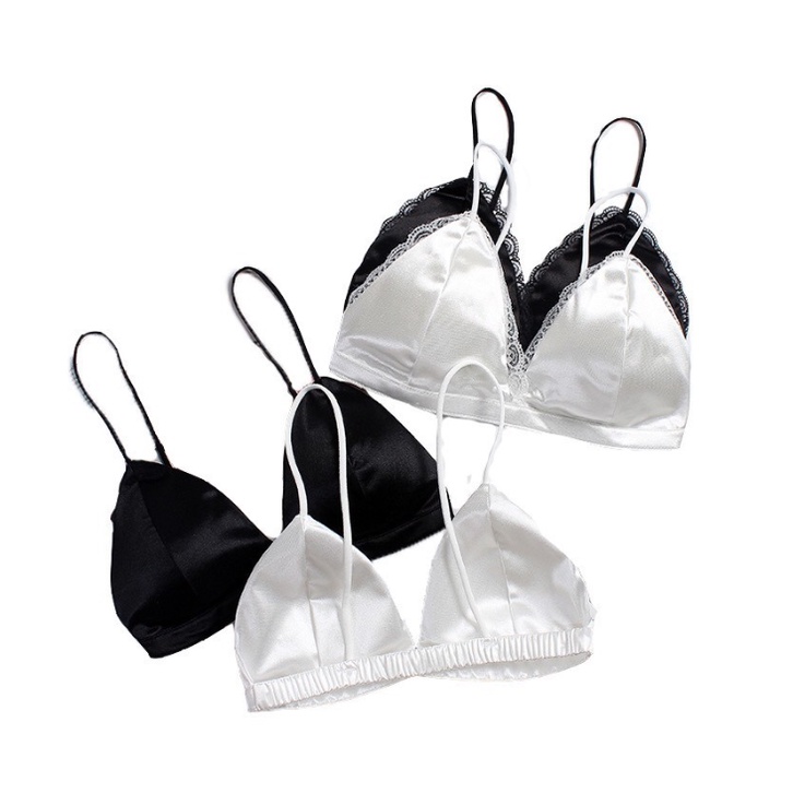 Áo bra dây nhỏ nâng vòng một gợi cảm thiết kế lụa bóng không gọng cao cấp sexy AOLOT06