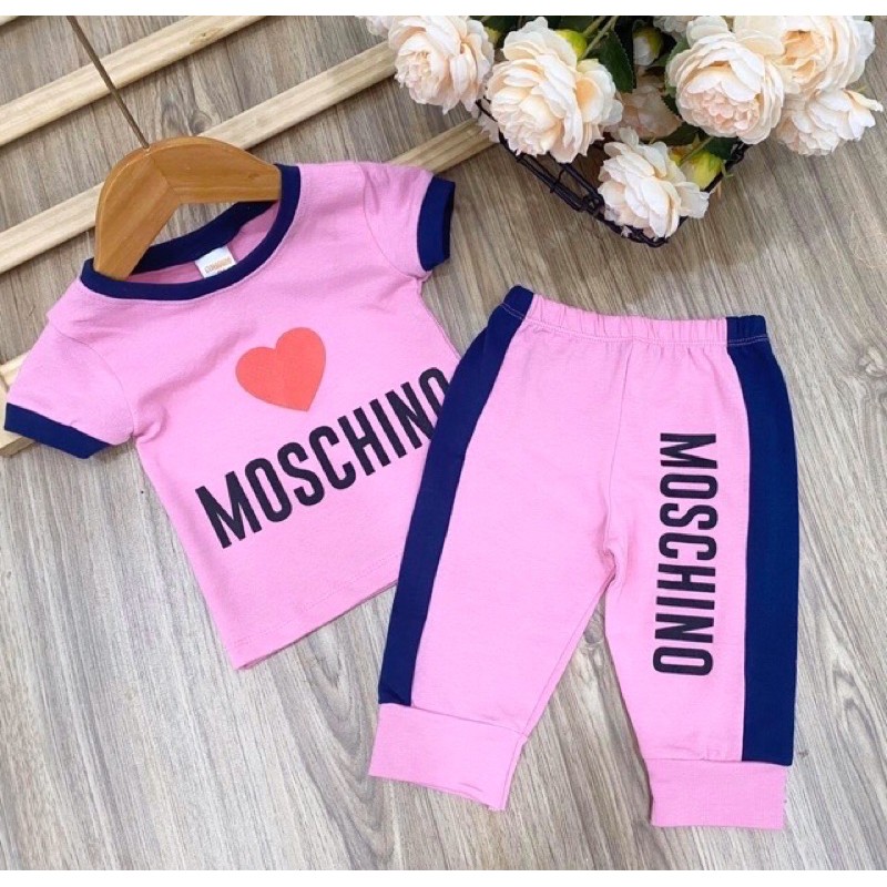 Bộ lửng dáng thể thao cho bé gái cotton 4c sỉ quần áo cho bé hồ chí minh Pikakids
