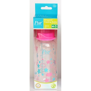 Bình sữa cổ thường thân thon có eo Pur 240ml