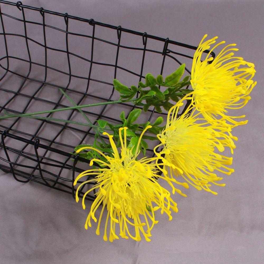 Set 3 Bó Hoa Lụa 34cm Màu Sắc Tươi Sáng Dùng Làm Đạo Cụ Chụp Ảnh Cưới / Trang Trí Nhà Cửa