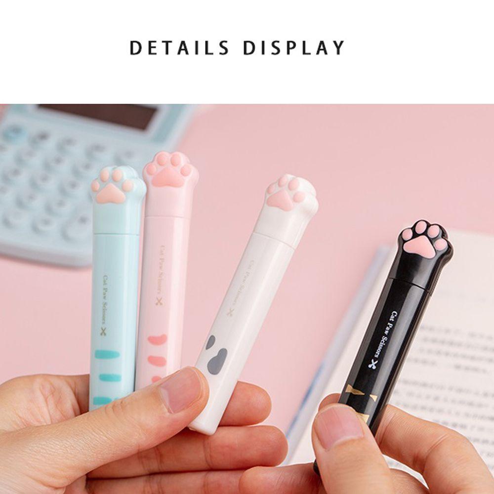 Kéo Mini Bằng Thép Không Gỉ Có Thể Gấp Gọn Hình Móng Mèo Dễ Thương