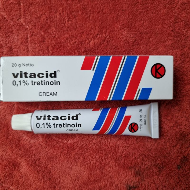 TRETINOIN 0.1% VITACID - KEM GIẢM MỤN - CHỐNG LÃO HÓA NHẬP KHẨU INDONESIA