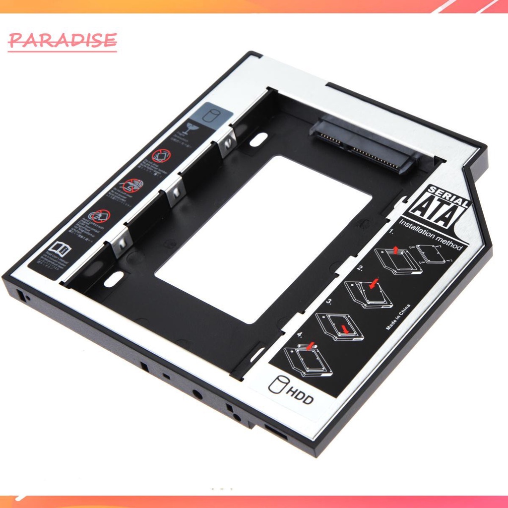 Paradise1 Universal 2.5 2nd 9.5mm Ssd Hd SATA Hard Disk Drive HDD Caddy Adapter Bay F