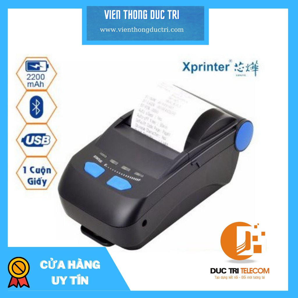 Máy In Hóa Đơn Di Động XPRINTER XP-P300 (Bluetooth + Có Pin)