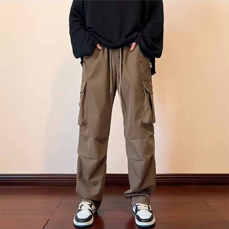 Quần Cotton Ba Tấc Màu Nâu Trơn Thời Trang Cho Nam Size S-3xl