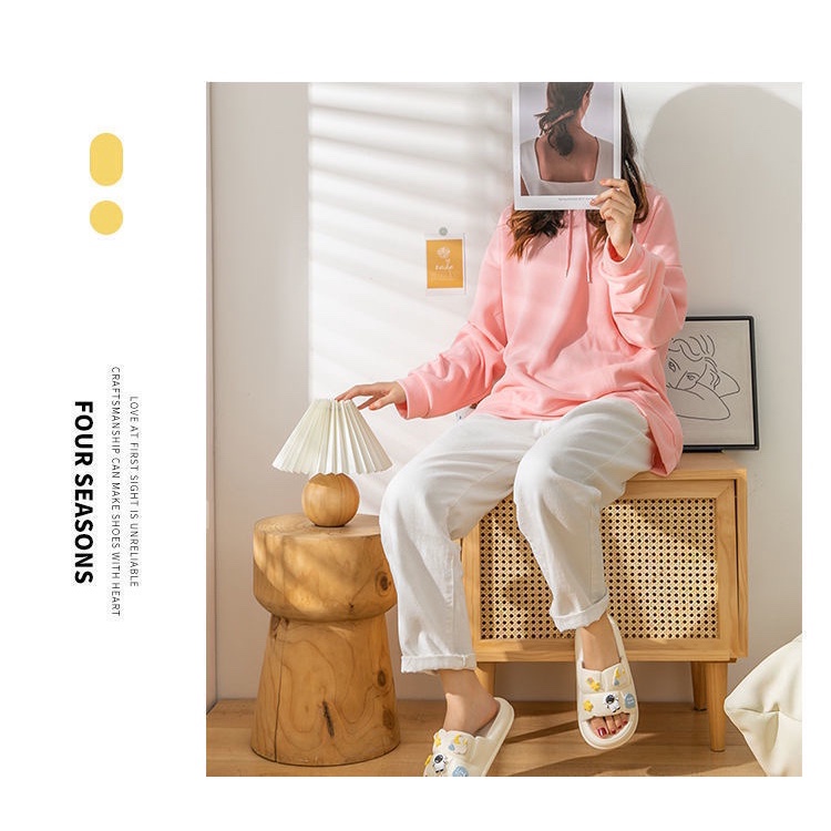 Dép sandal QIAOYILUO chống trượt họa tiết phi hành gia hoạt hình thời trang mùa hè cho nữ