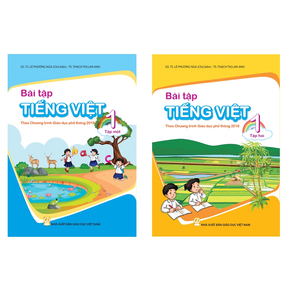 Sách - Combo 2 cuốn Bài tập Tiếng Việt 1 (Theo Chương trình Giáo dục phổ thông 2018)
