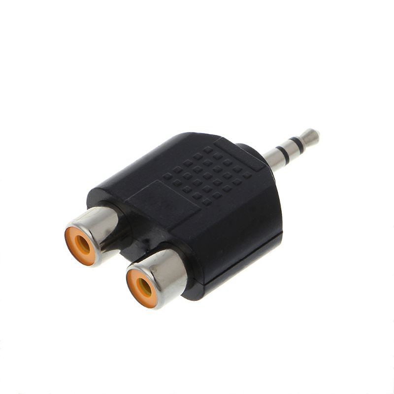 Đầu chia phích cắm 3.5mm qua 2 cổng RCA mạ vàng