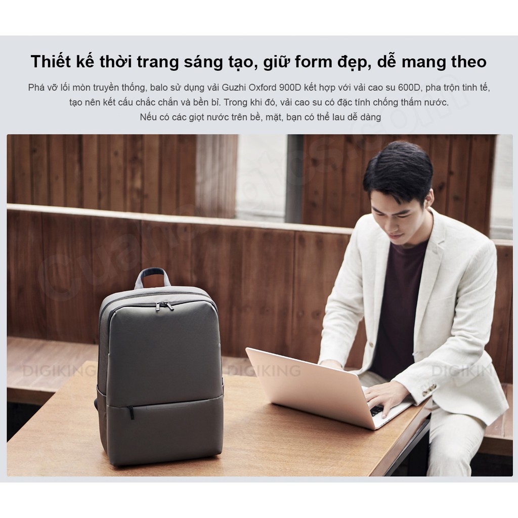 Balo Laptop chống nước XIAOMI Classic Business Backpack 2