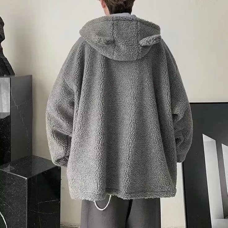 Áo Khoác Có Mũ Trùm Đầu Phong Cách Thời Trang Hàn Quốc Cho Cặp Đôi