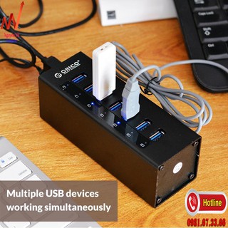 Hub 7 Cổng Usb 3.0 Orico A3H7 màu đen