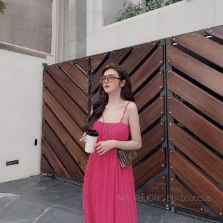 Váy 2 dây dài dập ly xinh lung linh