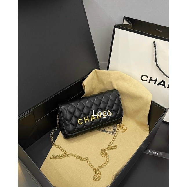 TÚI Đeo CHÉO/clutch cầm tay chám tag CHA.NEL