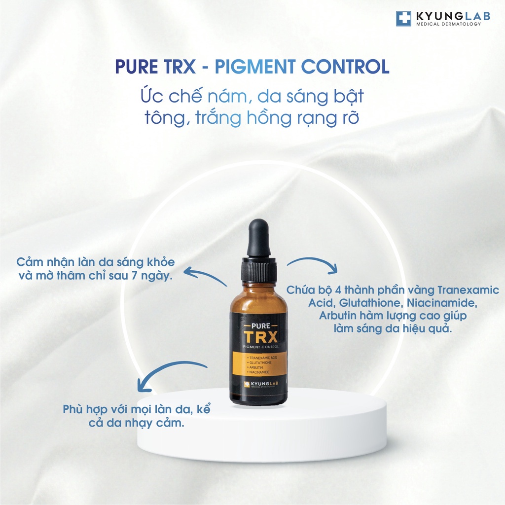 Serum giảm nám trắng da Kyung Lab chính hãng Pure TRX Pigment Control 30ml,tinh chất giảm thâm nám tàn nhang đều màu da