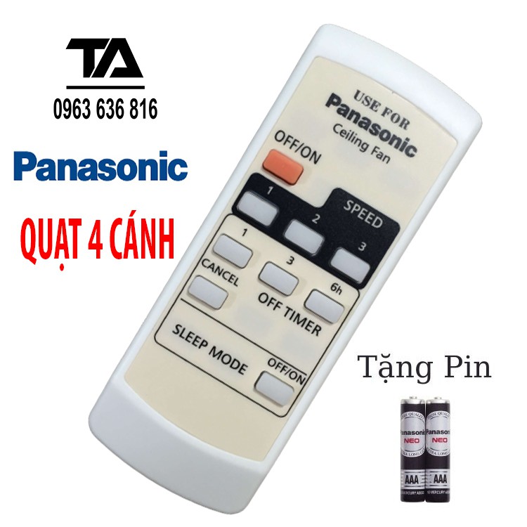 [FREESHIP 50K] REMOTE QUẠT PANASONIC ✔ Điều khiển quạt trần 4 cánh Panasonic - F56MPG/ F56MZG /F564