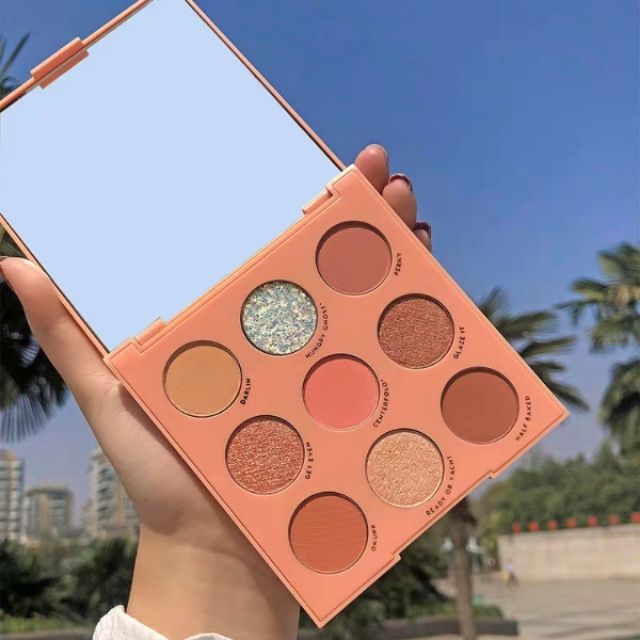 BẢNG PHẤN MẮT 9 MÀU TÔNG SAN HÔ ĐẾN NÂU ĐẤT