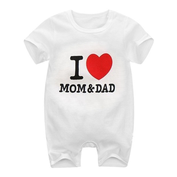 Thời trang cotton baby romers phim hoạt hình in quần áo trẻ em