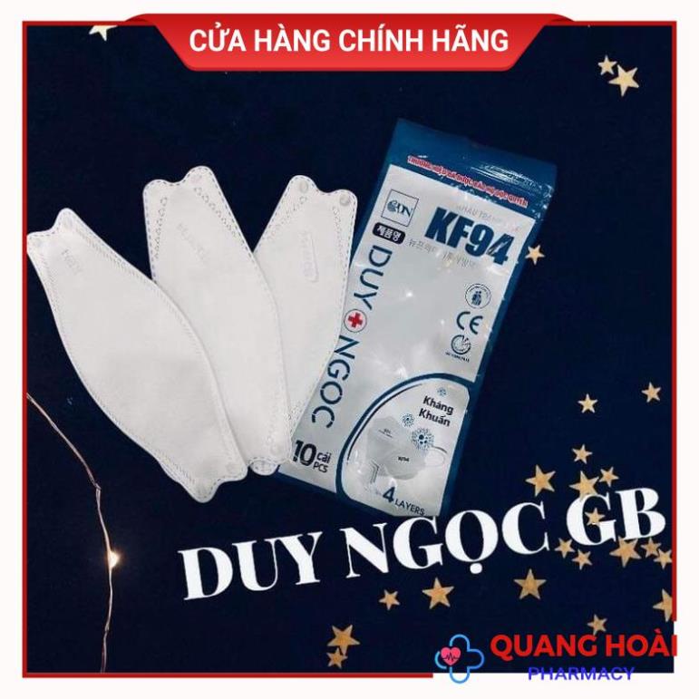 Khẩu Trang Y Tế KF94 Duy Ngọc, Bảo Châu ( gói 10 chiếc )