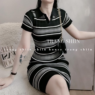 Đầm body len