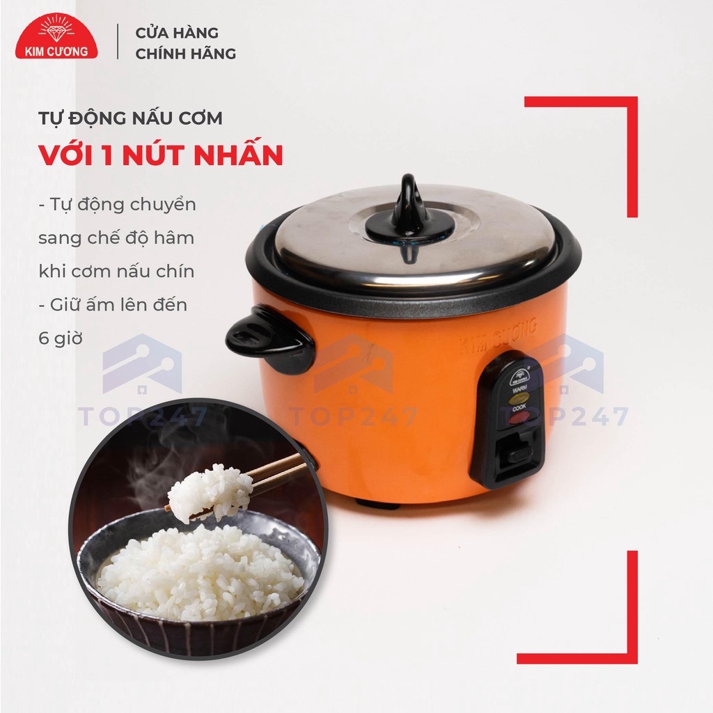 Nồi Cơm Điện Kim Cương 0.8 Lít - Nắp Rời