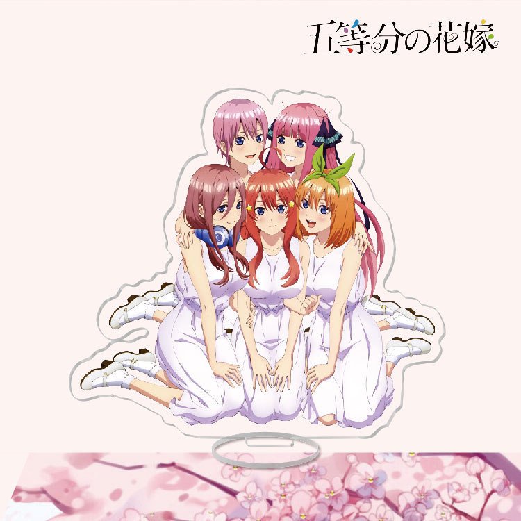 Mô hình Standee Gotoubun No Hanayome ver CHỊ EM Nhà Có 5 Nàng Dâu Tượng Acrylic Anime mica chibi trang trí trưng bày