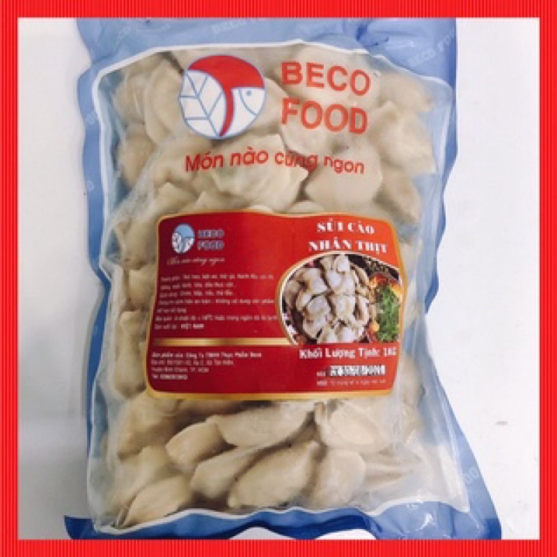 Sủi cảo nhân thịt siêu ngon - nhãn hiệu Beco gói 1kg