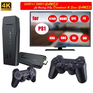 Máy chơi game cầm tay HDMI 3500 + 20 trò mới, trò chơi cổ điển 4 nút PS1/PSP/Nitendo/FC Compact May choi Game Stick 4k
