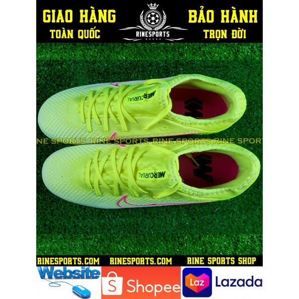 (HÀNG THAILAND) GIÀY BÓNG ĐÁ SÂN CỎ NHÂN TẠO 𝗡𝗶𝗸𝗲 Mercurial Vapor 13 Pro xanh chuối TF.CAM KẾT Y HÌNH-CAM KẾT HÀNG