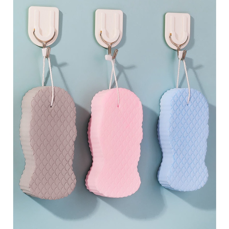 Miếng Bọt Biển Tắm 3D Siêu Mềm Giúp Tẩy Tế Bào Chết Cho Nam Nữ