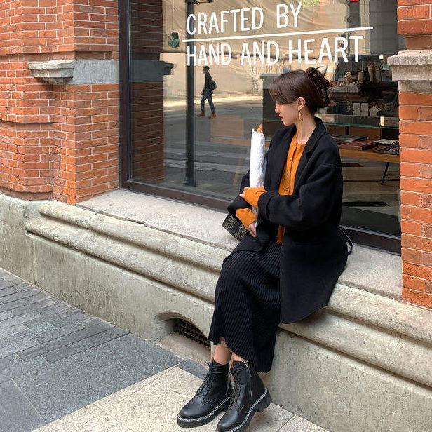 Áo cardigan dệt kim dáng ôm phong cách retro Hàn Quốc thời trang thu đông mới cho nữ