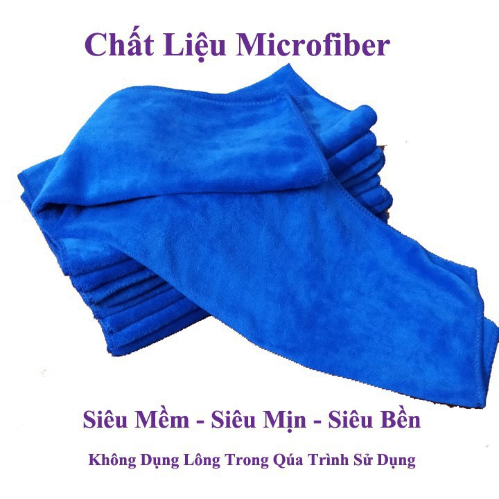 [HÀNG CAO CẤP] Khăn lau ô tô cao cấp-CHỐNG XƯỚC - Chất liệu Microfiber