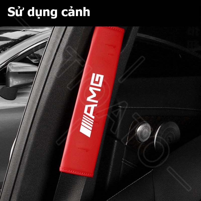 GTIOATO AMG Da DâY Đai An ToàN Ô Tô CàI DâY An ToàN Ô Tô BọC DâY An ToàN Xe HơI Phụ Kiện Oto Trang Trí Oto Phụ KiệN BêN Trong Ô Tô Cho Mercedes Benz W204 G63 GLC C200 W205 C300 AMG GLC300 E300 W213 W212