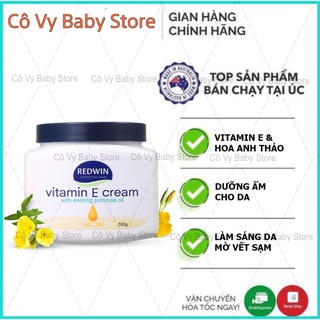 Vitamin E Cream có chứa tinh dầu hoa anh thảo Úc Redwin 300g