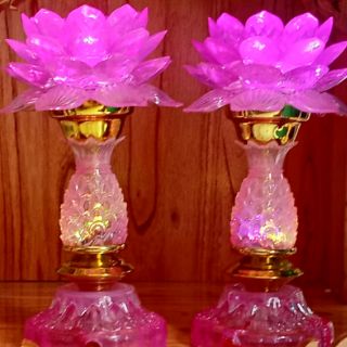 Cặp Đèn Thờ Bông Sen Mạch Điện Tử