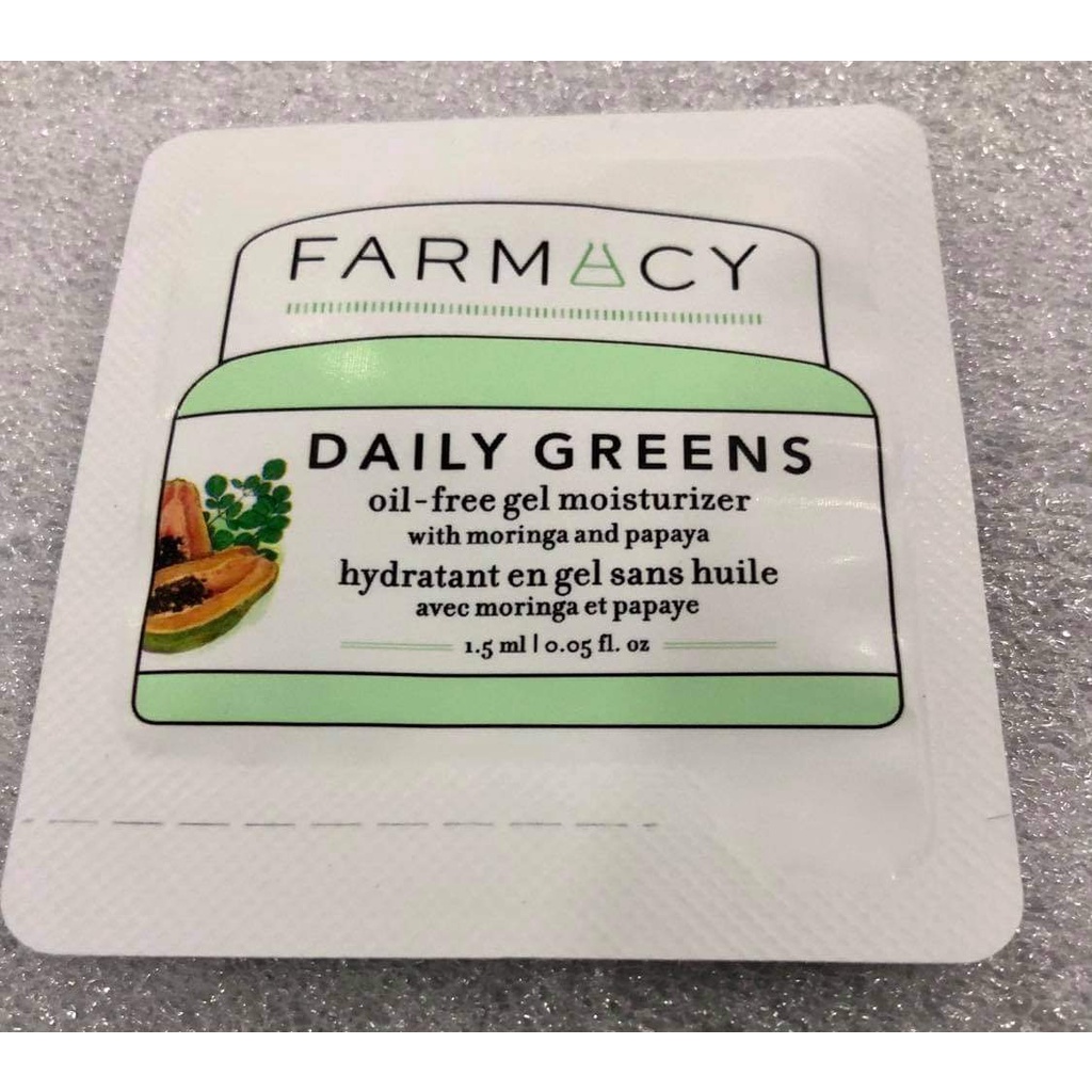SAMPLE 1.5ML Kem dưỡng ẩm FARMACY Daily Greens Oil-Free Gel Moisturizer with Moringa and Papaya