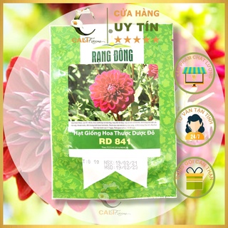Hạt giống hoa Thược Dược Đỏ Rd 841 gói 0,1gr