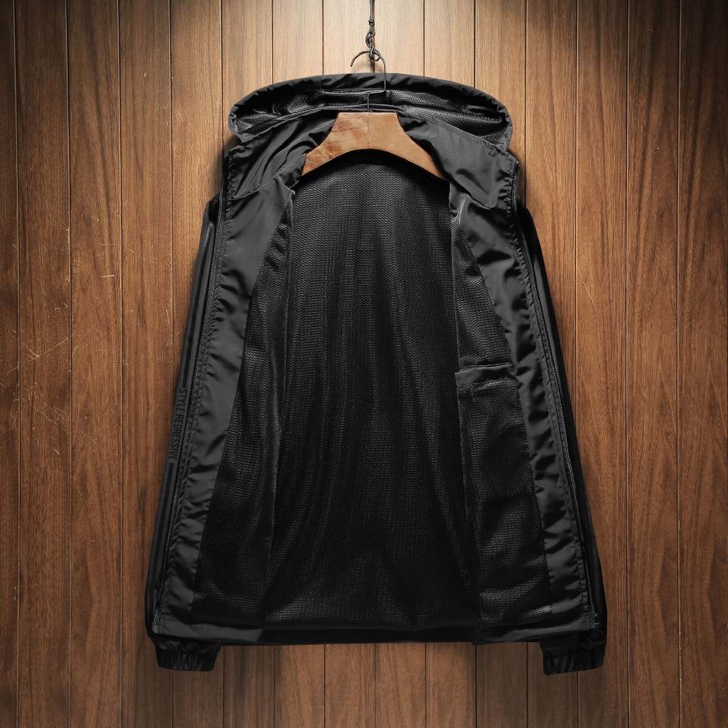 Áo Khoác Adidas 100% Phản Quang Có Mũ Trùm Đầu Thời Trang Dành Cho Nam Giới