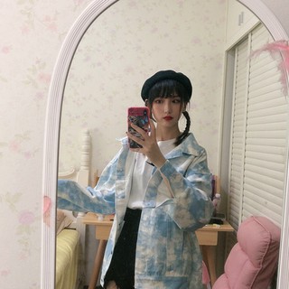 (a74) áo denim ulzzang size s m l(kèm ảnh khách)