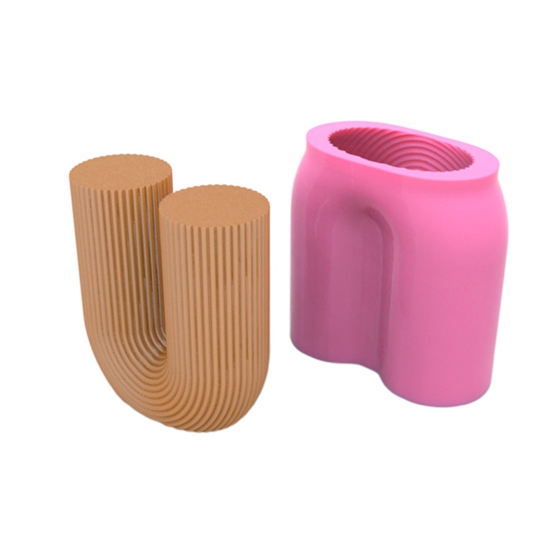 Khuôn Silicone Tạo Hình Làm Đất Sét Hình Chữ U 3D