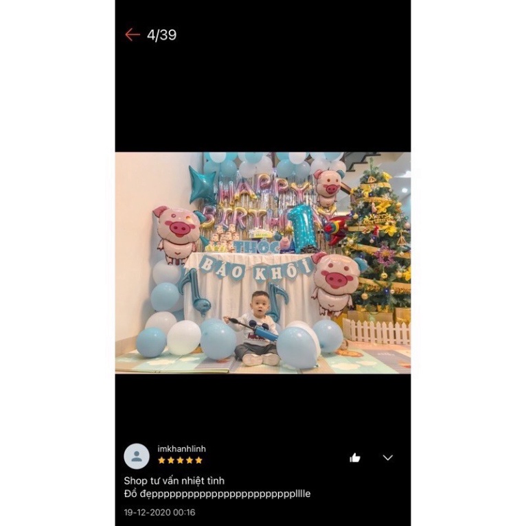 (freeship) [ Free ship ] Sét Sinh Nhật Cho Bé Trai Bé Gái Tuổi Chuột / Heo/ Tuổi Tuất [ Kèm quà tặng ]