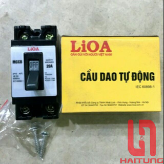 Aptomat lioa , cầu dao tự động an toàn lioa loại 2 cực 1 tiếp điểm