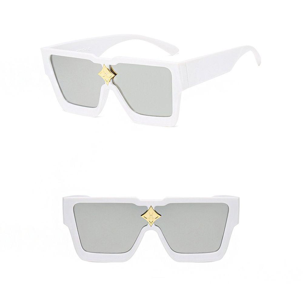 Kính Mát Gọng Vuông Lớn Chống Tia UV Phong Cách Vintage Thời Trang Cho Nam Nữ