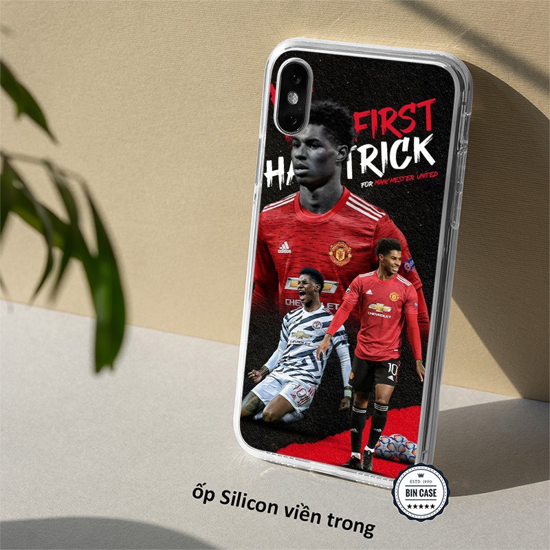 ⚽Ốp Lưng In Hình Marcus Rashford Đẹp ⚽Ốp MU Manchester United iphone 13 12 11 Pro Max 6s 6 7 8 Plus X Xr XsMax BONGDA019