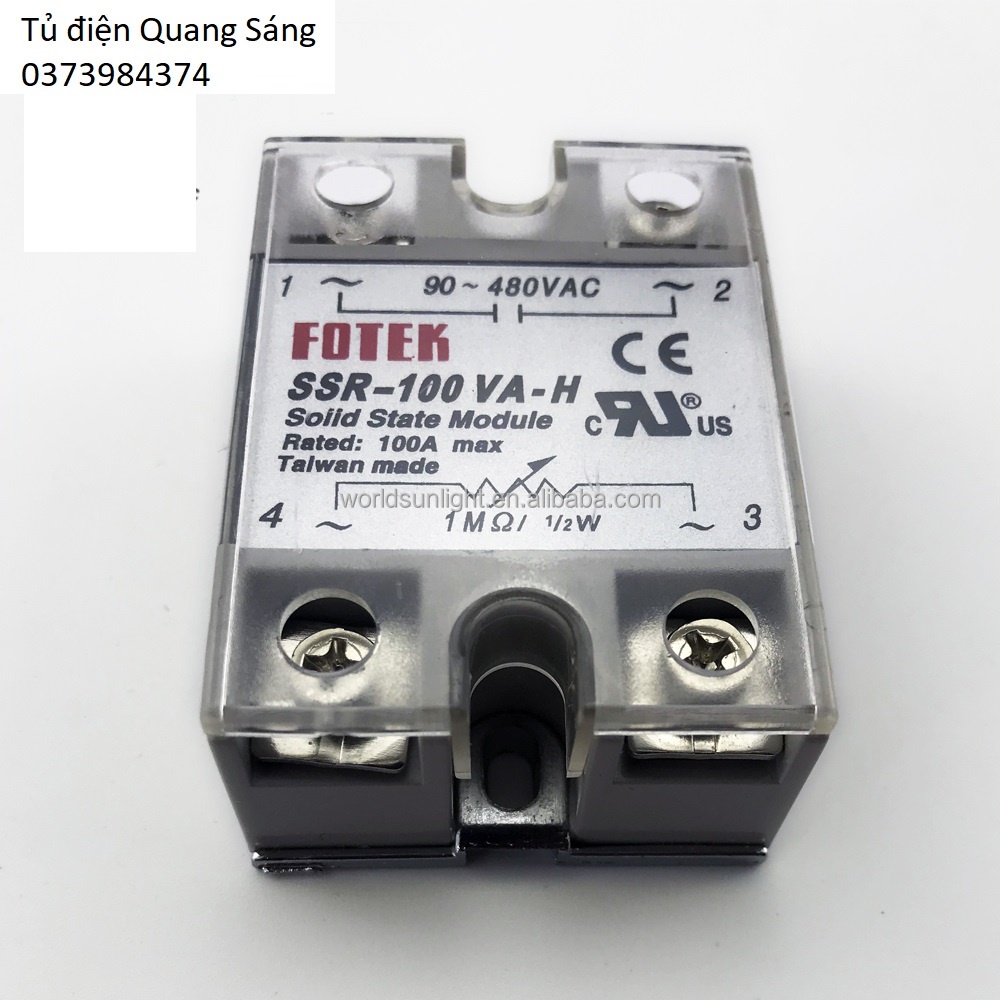 Rơ le bán dẫn Solid State Module SSR - 40DA 100DA 40VA 100VA (Fotek)