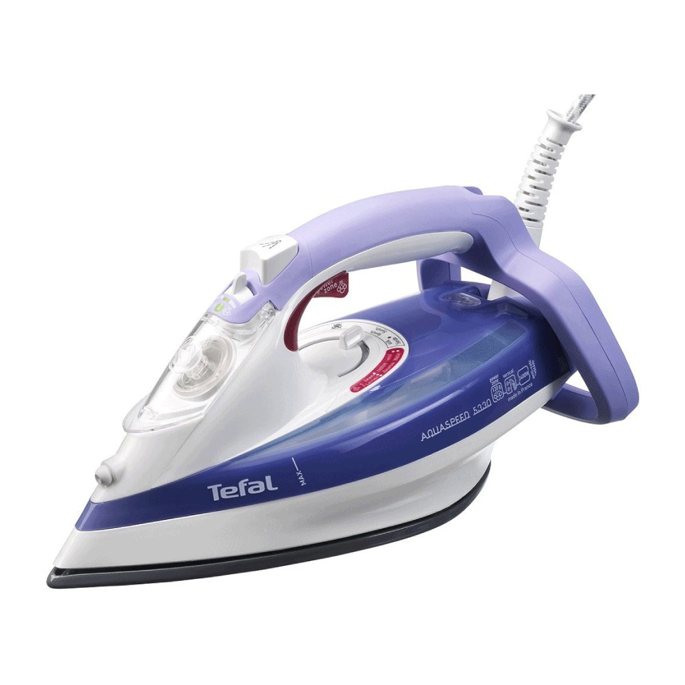 Bàn ủi hơi nước nằm chống cặn phun hơi thẳng Tefal FV5335E0 300ml 2400W - Hàng chính hãng