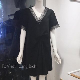 Vây nhún eo cổ V