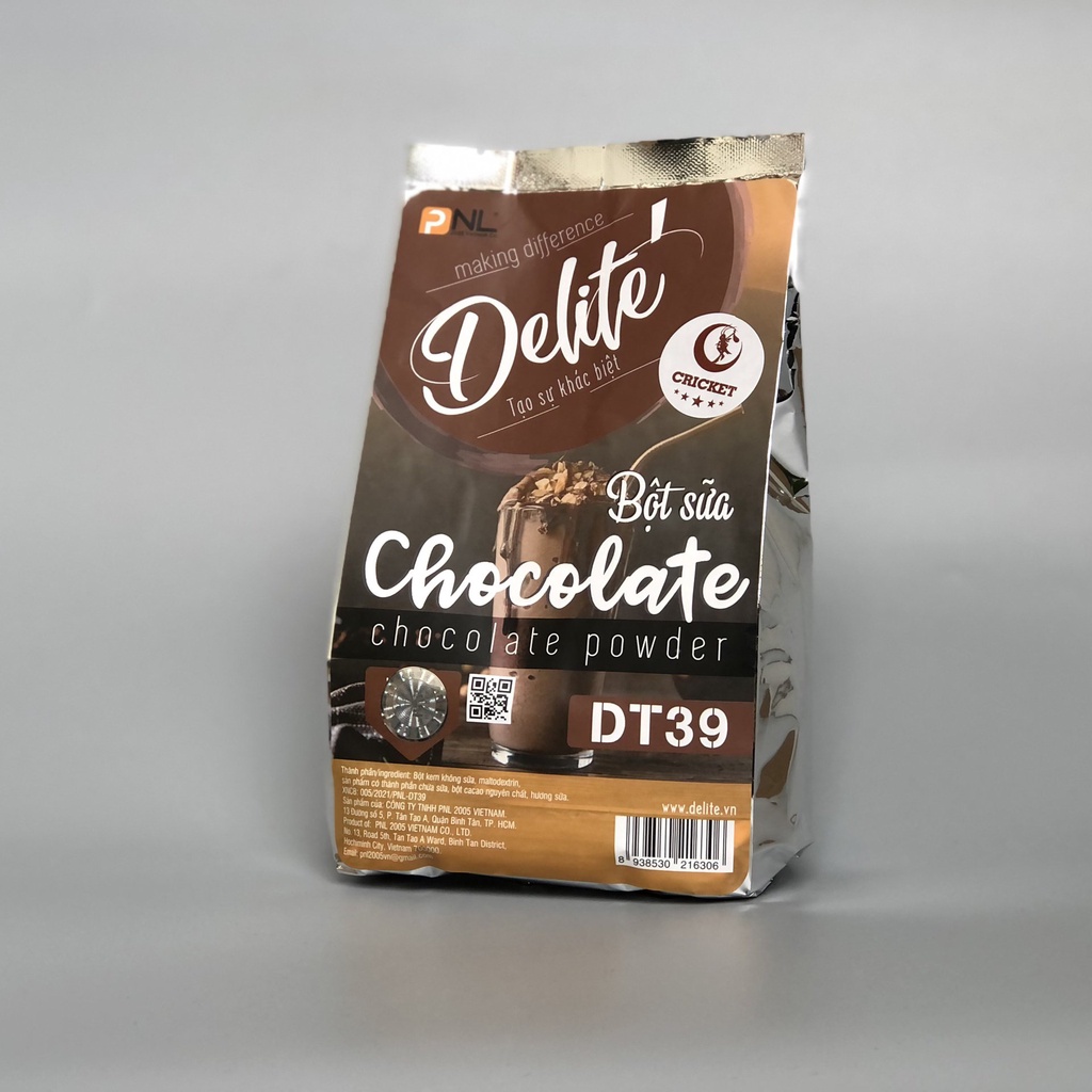 Bột sữa Chocolate đậm đặc Cao Cấp DT39 DELITE  - Nguyên liệu pha chế trà sữa thượng hạng