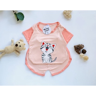 Bộ cộc tay thun lạnh Minky Mom