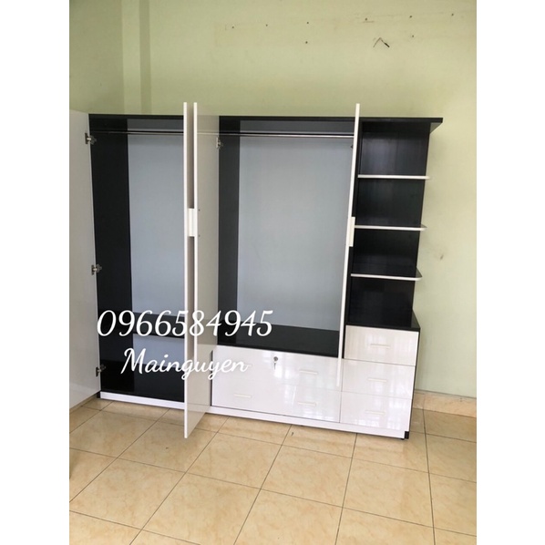 Tủ nhựa đài loan cao 1m8 ngang 2m sâu 45 freeship hcm 15km